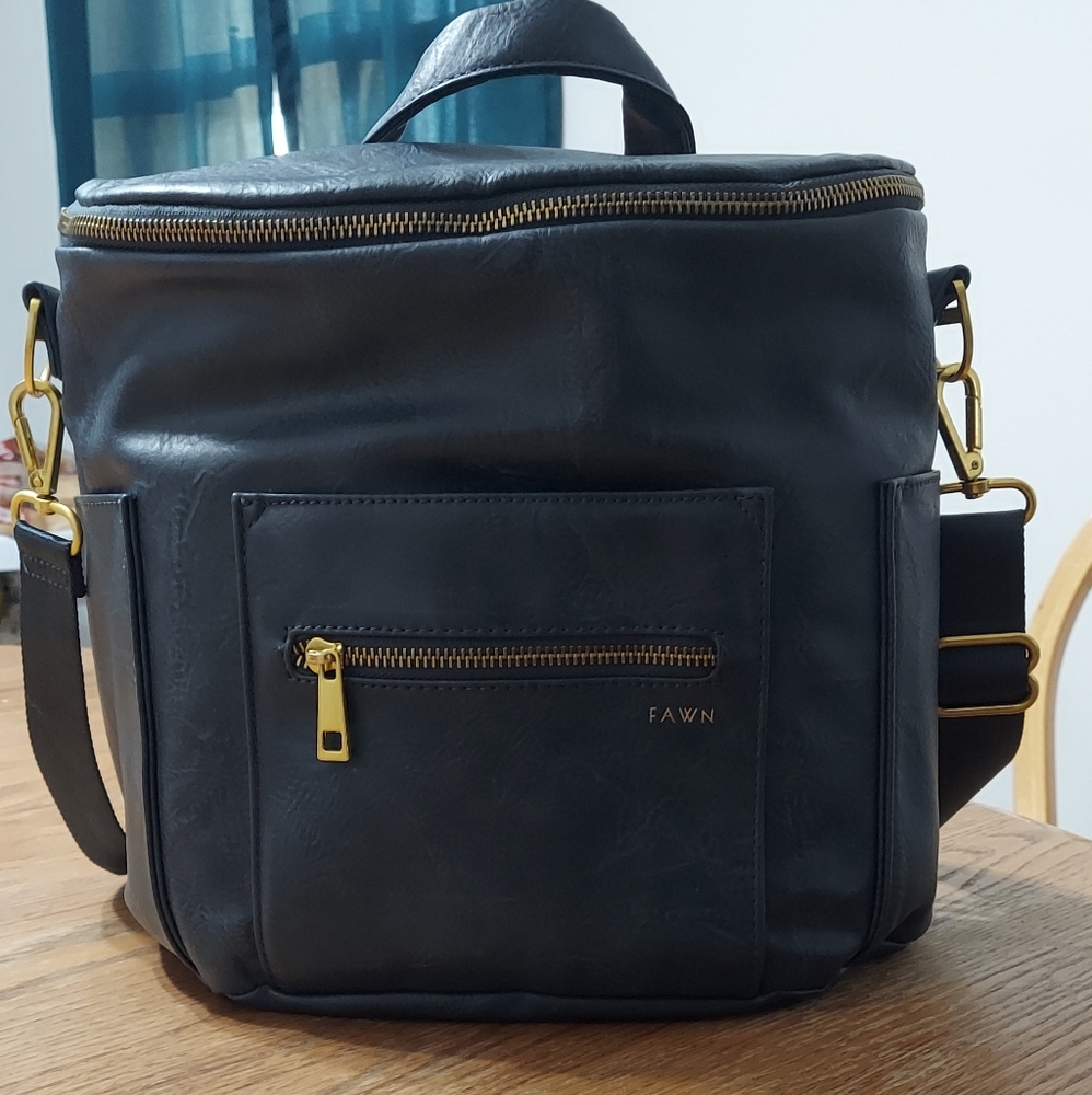 Fawn Design Mini Backpack In Navy/teal